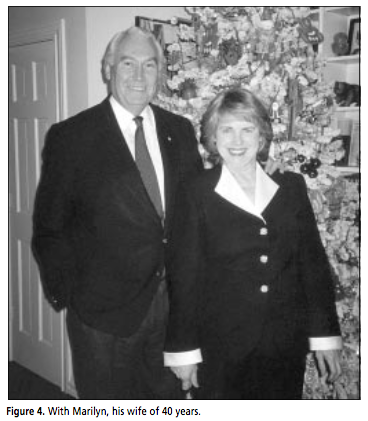 With Marilyn, his wife of 40 years